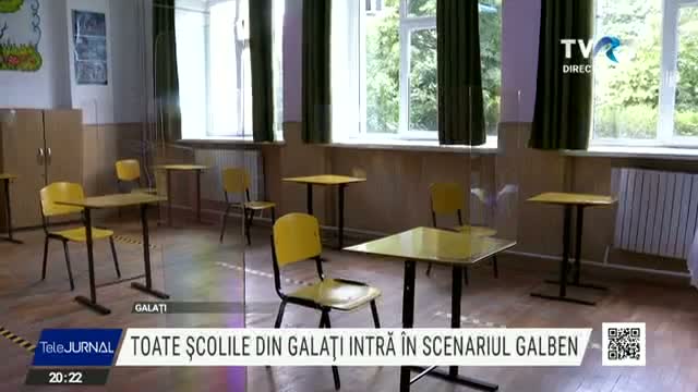 Școlile din Galați, în scenariul galben