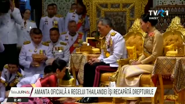 Amanta oficială a regelui Thailandei își recapătă drepturile 
