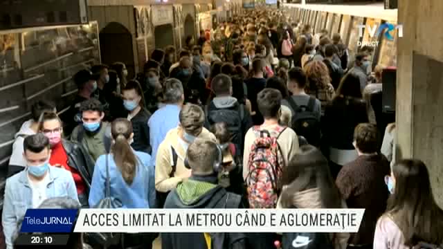 Acces limitat la metrou când e aglomerație