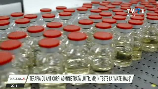 Terapia cu anticorpi administrată lui Donald Trump, în teste la Institutul Matei Balș