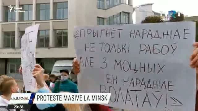 Proteste masive la Minsk