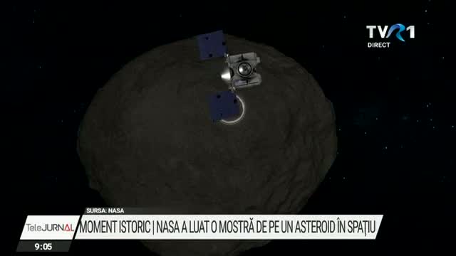 NASA a luat probe de pe un asteroid