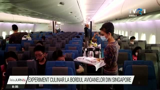 Restaurant in avion
