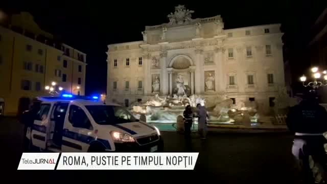 Roma, pustie pe timpul nopții 