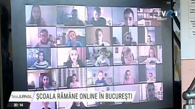 Școala rămâne online la București 