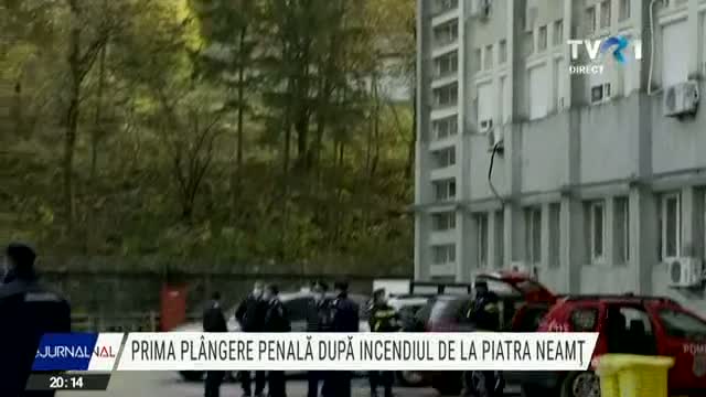 Prima plângere penală după incendiul de la Piatra Neamț