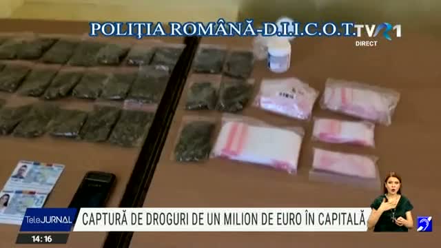 Captură de droguri de un milion de euro în Capitală