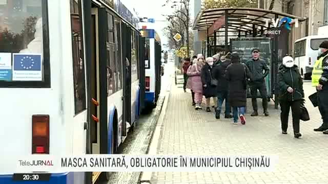 Masca, obligatorie în Chișinău