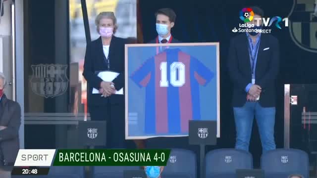Omagiul lui Messi pentru Maradona 