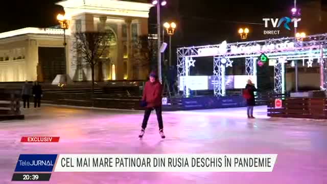 Cel mai mare patinoar din Rusia s-a deschis în pandemie 