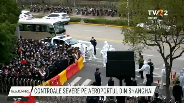 Controale severe pe aeroportul din Shanghai