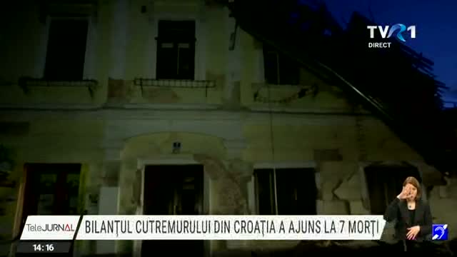 Bilanțul cutremurului din Croația a ajuns la 7 morți
