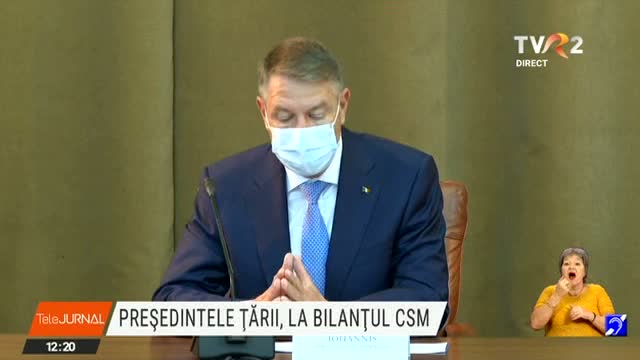 Klaus Iohannis, declarații la CSM