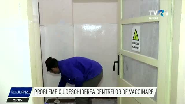 Probleme cu deschiderea centrelor de vaccinare