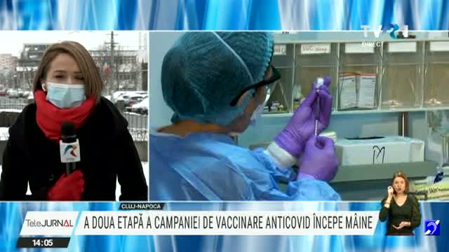 A doua etapă a campaniei de vaccinare anti-Covid începe mâine