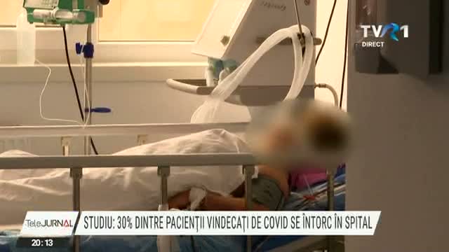 30% dintre pacienții vindecați de Covid se întorc în spital