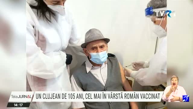 Vaccinat la 105 ani