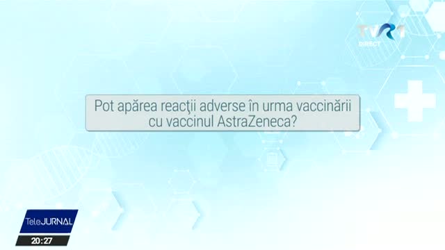 VACCINARE COVID-19. Efecte adverse ale vaccinului Astra Zeneca 