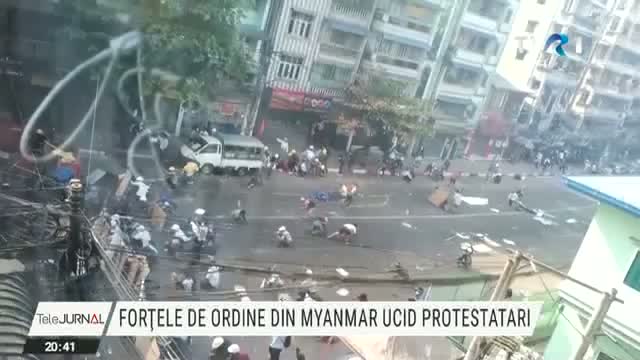 Forțele de ordine din Myanmar ucid protestatari