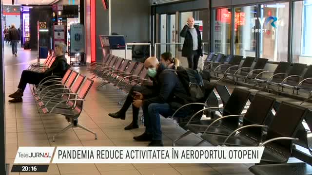 Pandemia reduce activitatea pe Aeroportul Otopeni