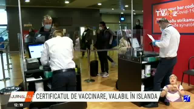 Certificatul de vaccinare, valabil in Islanda