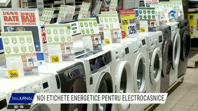 Noi etichete energetice pentru electrocasnice