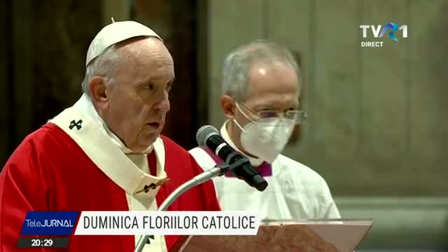 Duminica Floriilor - Slujbă la Vatican