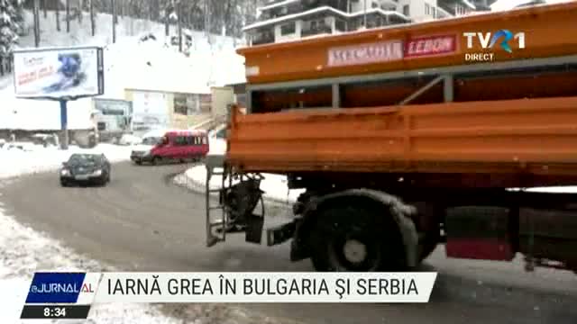 Iarnă grea în Bulgaria și Serbia