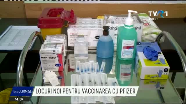 Locuri noi pentru vaccinarea cu Pfizer