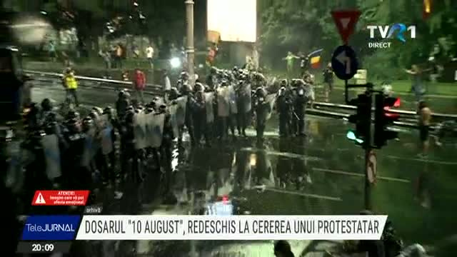 Dosarul "10 august", redeschis la cererea unui protestatar