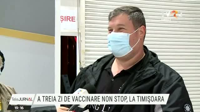 A treia zi de vaccinare non-stop la Timișoara