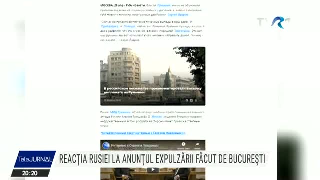 Reacția Rusiei la anunțul expulzării făcut de București