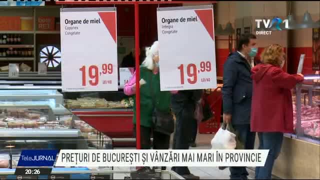 Preturi de Bucuresti, vanzari mai mari in provincie