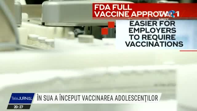 În SUA a început vaccinarea adolescenților