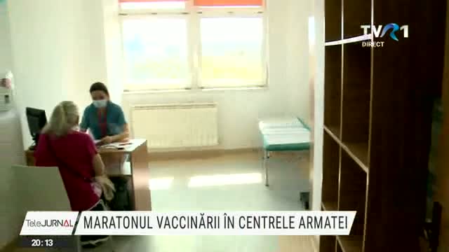 Maratonul vaccinării în centrele Armatei