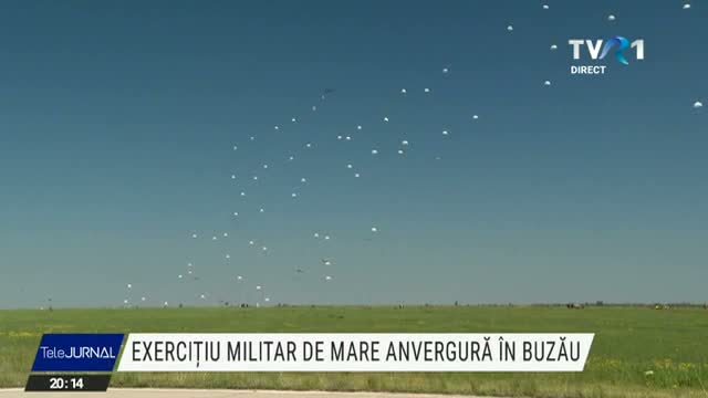 Exercițiu militar de anvergură la Buzău