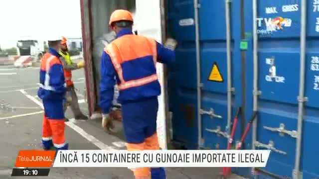 Încă 15 containere cu gunoaie importate ilegal