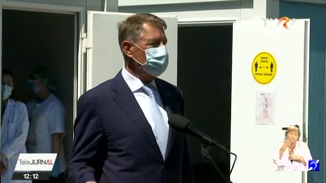 Președintele Klaus Iohannis a vizitat un centru de vaccinare din Constanța