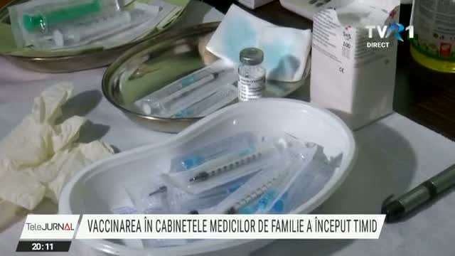 Vaccinarea în cabinetele medicilor de familie a început timid