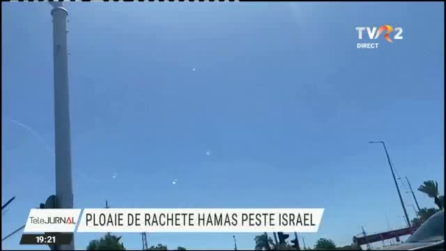 Ploaie de rachete peste Israel