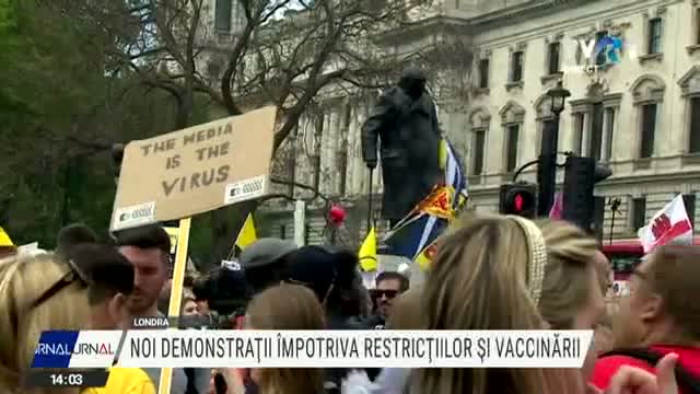 Noi demonstrații împotriva restricțiilor și vaccinării