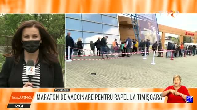 Maraton de vaccinare pentru rapel la Timișoara