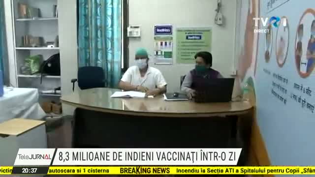 8,3 milioane de indieni vaccinați într-o zi
