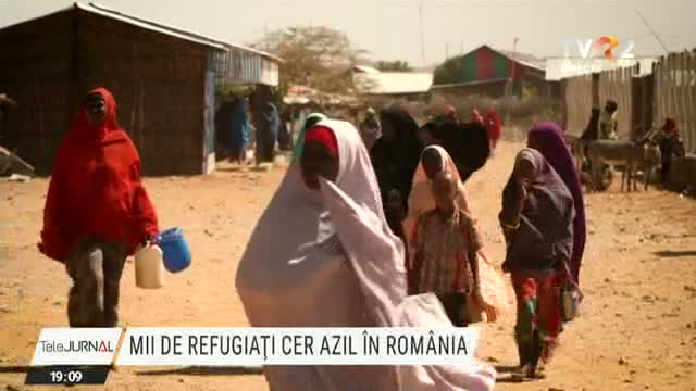 Mii de refugiați cer azil în România