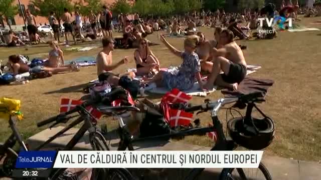 Val de căldură în centrul și nordul Europei