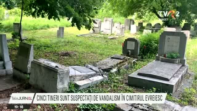 Cinci tineri, suspectați de vandalism în cimitirul evreiesc