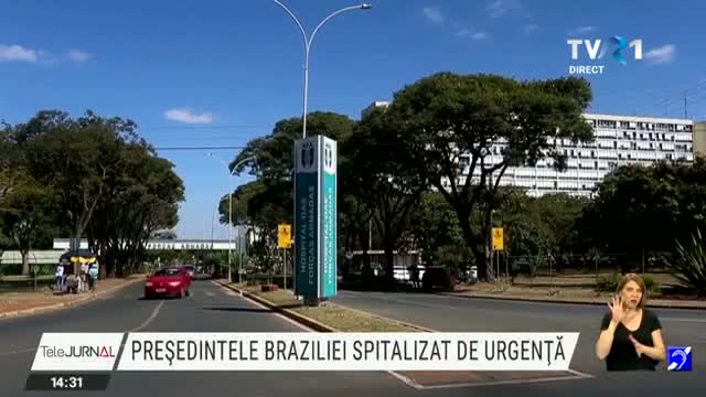Presedintele Braziliei, internat in spital