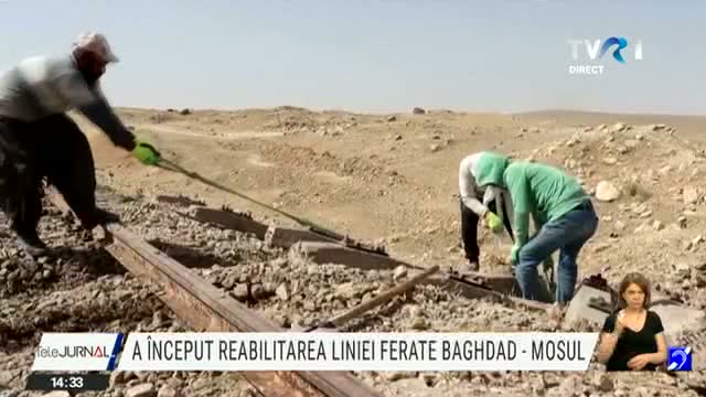A început reabilitarea căii ferate Bagdad - Mosul