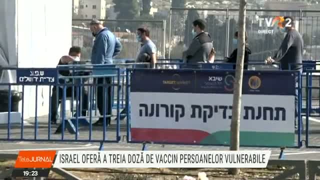 Israel oferă a treia doză de vaccin 
