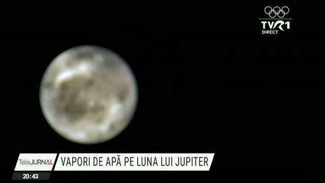 Vapori de apă pe luna lui Jupiter 